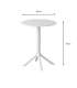 Mesa fija Md-Princesa blanca, 60x75cm, redonda