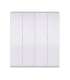 Frs Armoire Alba portes coulissantes finition blanche 200 cm(hauteur)120 cm(largeur)50 cm(longueur)