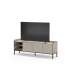 Mueble TV Calixto 3 puertas 2 huecos crema-negro 160cm