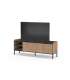 Mueble TV Calixto 3 puertas, 2 huecos, roble sepet