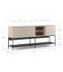Mkric MUEBLE TV MONTE 1 PTA CORR/2C 160 CM GRIS