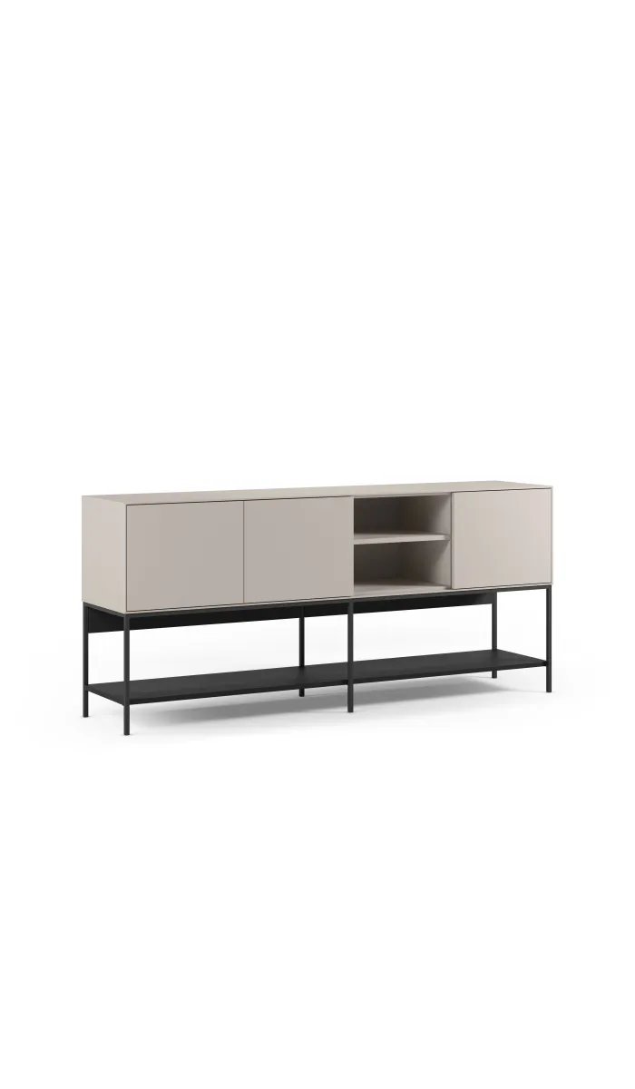 Mkric MUEBLE TV MONTE 1 PTA CORR/2C 160 CM GRIS