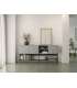 Mueble aparador modelo Doric 3 puertas 3 cajones interiores acabado blanco.