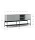 Mueble aparador modelo Doric 3 puertas 3 cajones interiores acabado blanco.