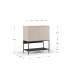 Mueble auxiliar mod. Nina 2 puertas crema/negro