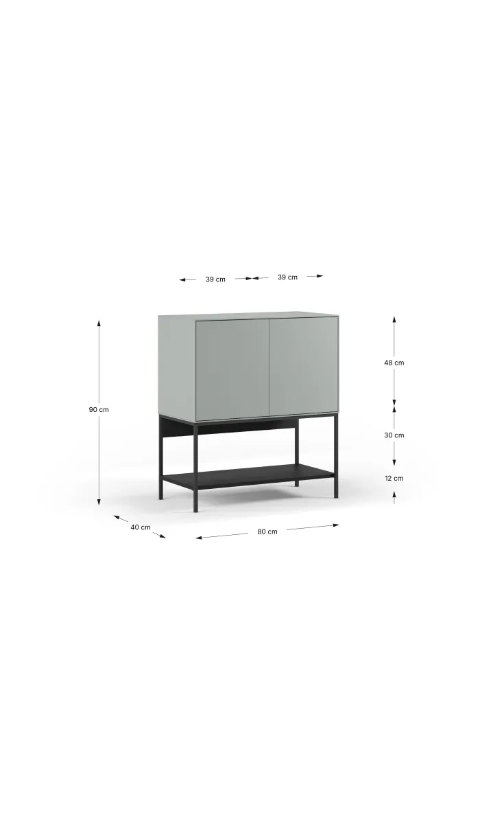 Mueble auxiliar Nina con diseño moderno y funcionalidad.