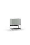 Mueble auxiliar 2 puertas abatibles md-Nina acabado verde/negro. 90cm(alto) 80cm(ancho) 40cm(prof.)