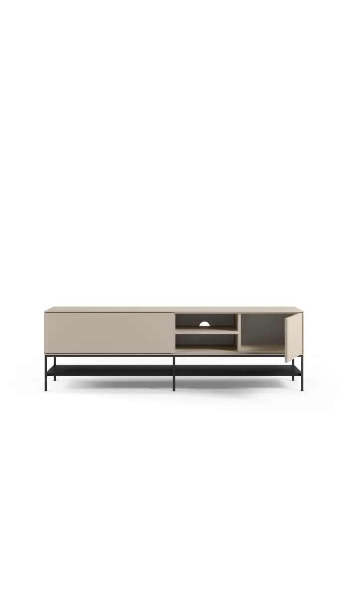 Mkric MUEBLE TV MONTE 1 PTA CORR/2C 160 CM GRIS