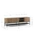 Mueble aparador modelo Doric 3 puertas 3 cajones interiores acabado blanco.