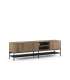 Mueble TV 2 puertas mod. Nina, roble-ud/negro