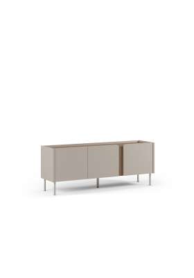 Mueble TV 3 puertas mod-Regina crema y roble sepeto