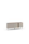 Mueble para televisión 3 puertas mod-Regina acabado crema/roble sepet, 140cm(ancho) 53cm(alto) 35cm(largo)