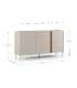 Mkric MUEBLE TV MONTE 1 PTA CORR/2C 160 CM GRIS
