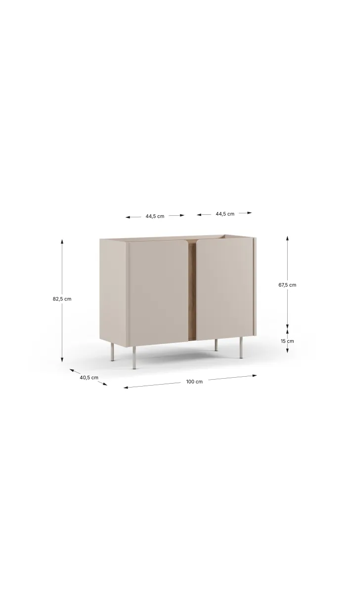 Mueble auxiliar Regina con diseño moderno y funcionalidad.
