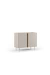 Mueble auxiliar 2 puertas abatibles md-Regina acabado crema/roble sepet, 82.5cm(alto) 100cm(ancho) 40.5cm(prof.)