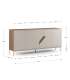 Mueble aparador modelo Doric 3 puertas 3 cajones interiores acabado blanco.