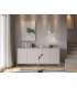 Mueble aparador modelo Doric 3 puertas 3 cajones interiores acabado blanco.