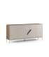 Mueble aparador modelo Doric 3 puertas 3 cajones interiores acabado blanco.