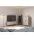 Mueble auxiliar alto Rómulo 2 puertas, crema y roble