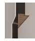 Mueble auxiliar alto Rómulo 2 puertas, crema y roble