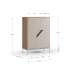 Mueble auxiliar alto Rómulo 2 puertas, crema y roble