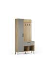 copy of Console cabinet Luz with drawer and mirror in Canadian oak and rust 0X6741F
