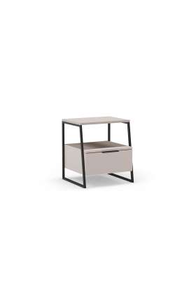 Mesita de noche Mery 1 cajón para dormitorio elegante