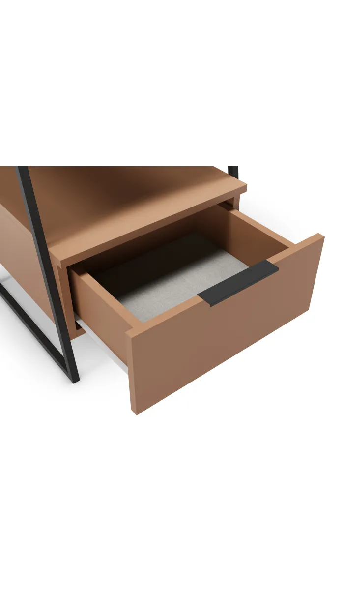 Mesita de noche para dormitorio modelo Yoko 2 cajones varios colores a elegir.