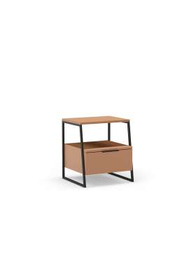 Mesita de noche Mery 1 cajón para dormitorio elegante