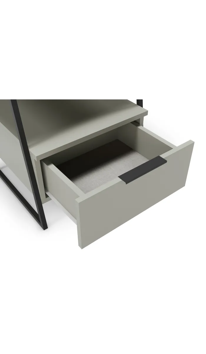 Mesita de noche para dormitorio modelo Yoko 2 cajones varios colores a elegir.