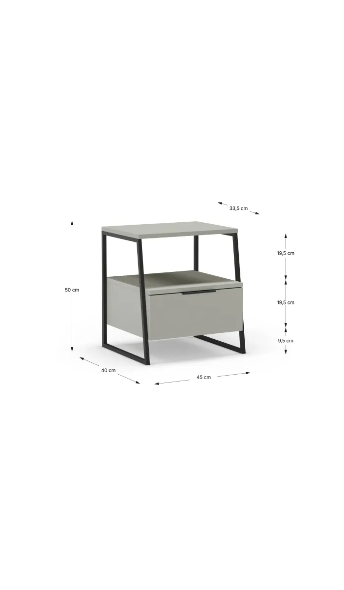Mkric MUEBLE TV MONTE 1 PTA CORR/2C 160 CM GRIS