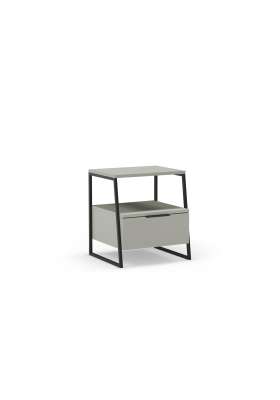 Mesita de noche Mery 1 cajón para dormitorio elegante