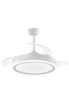 Ventilador a techo modelo Mini Porto, 3 palas acabado blanco, 37cm(alto) 40cm(ancho) 40cm(fondo) .