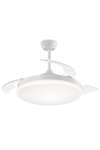Ventilador a techo modelo Mini Malta, 3 palas acabado blanco, 37cm(alto) 40cm(ancho) 40cm(fondo) .