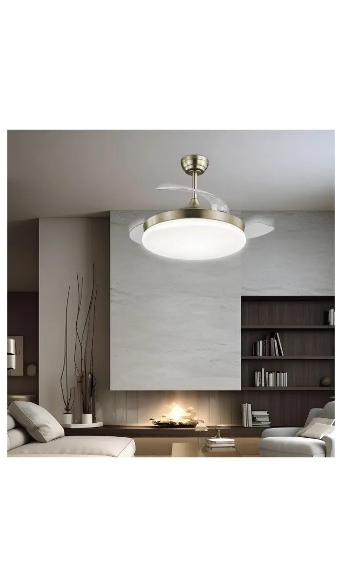 Ilumine seu espaço com estilo: Ventilador de teto elegante Malta