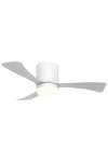 Ventilador a techo modelo Kent, 3 palas acabado blanco, 21cm(alto) 107cm(ancho) 107cm(fondo) .