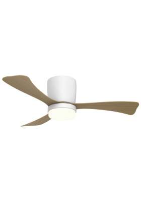 Ventilador a techo Kent, 3 palas blanco/madera