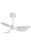 Ventilador a techo modelo Tauro, 3 palas acabado blanco, 45cm(alto) 76cm(ancho) 76cm(fondo) .