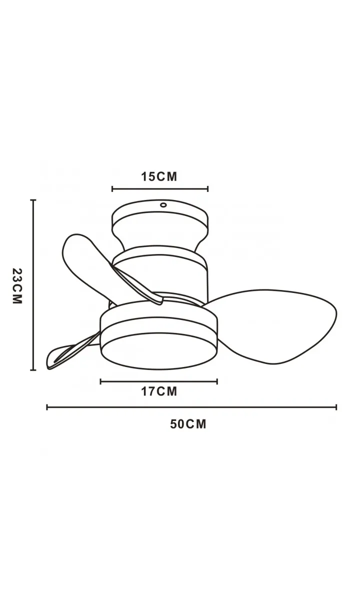 ILAJP Plafonnier de 30 cm, modèle Mateo fini