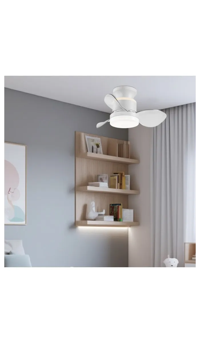 Ventilador de techo Salento, blanco, 3 palas, 50cm