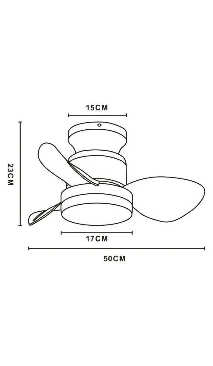 Ventilador Salento 3 palas, diseño contemporáneo.