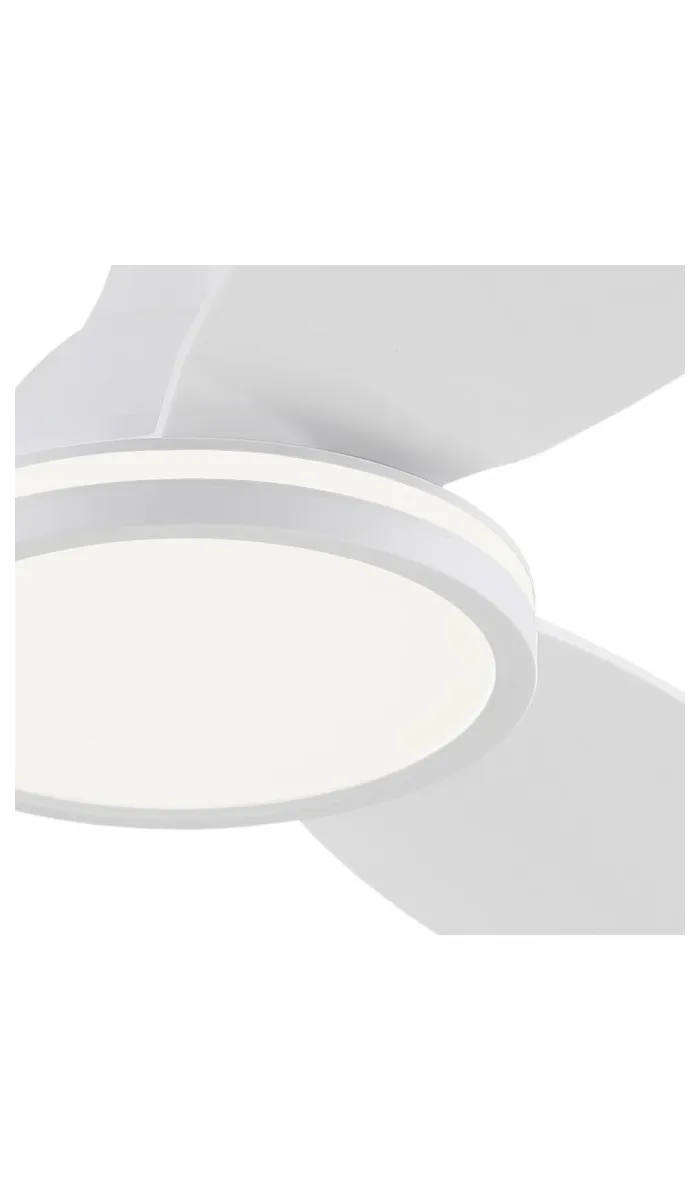 Ventilador de techo Mahon, 3 palas, blanco, 107cm