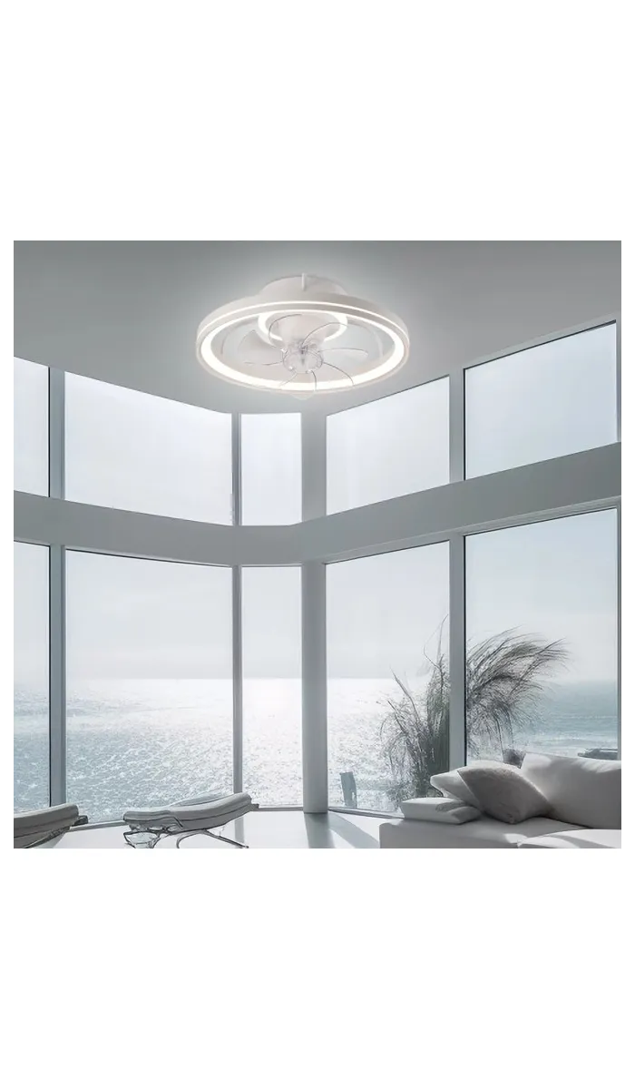 Ventilador de techo Tom, 7 palas, blanco, 35W