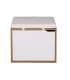 Banco zapatero 1 puerta, acabado cerezo/blanco, 46cm