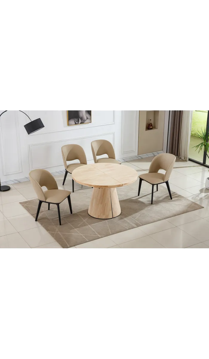 Mesa extensível Md-Kenia em carvalho, 120-200cm