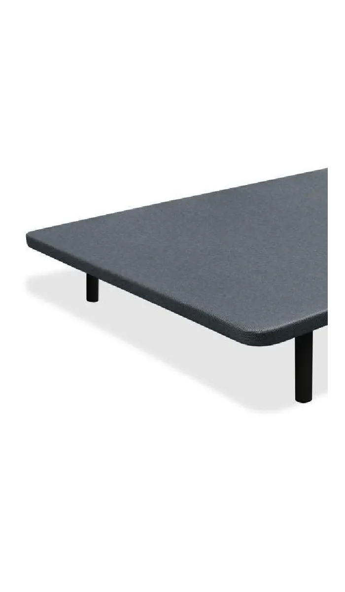 Base tapizada gris 90x190 con 4 patas incluidas