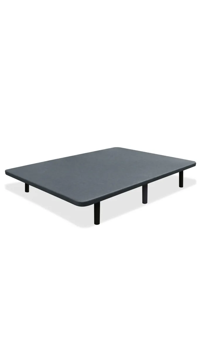 Base tapizada gris 90x190 con 4 patas incluidas