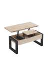 copy of Raised center table Loft in wild oak white or black structure.