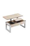copy of Raised center table Loft in wild oak white or black structure.