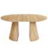 Mesa redonda extensible Damiano, acabado oak, 120-200 cm